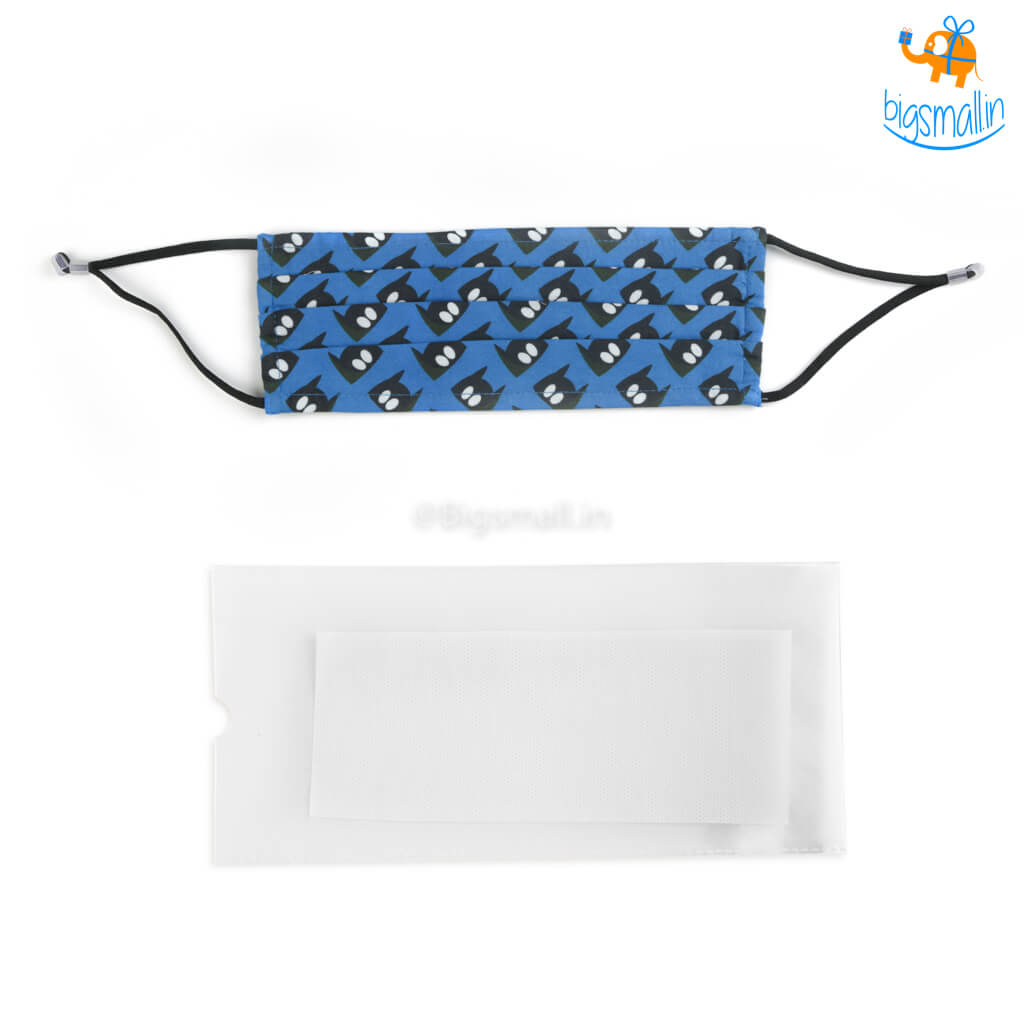 Batman Printed Cotton Mask With Filter