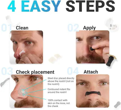 GSMULTIMART Anti-Snoring Nasal Strips & Dilator Starter Kit | Sleep Aid for Snoring Relief, Easy Breathing & Restful Sleep | Drug-Free Nose Strips & Nasal Openers (15 Uses, Multiple Sizes)