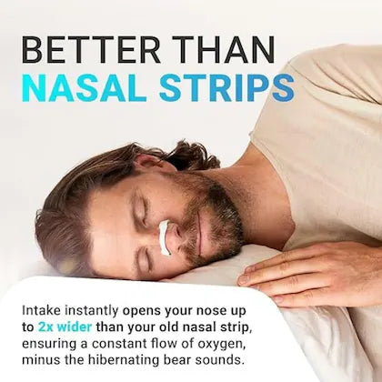 GSMULTIMART Anti-Snoring Nasal Strips & Dilator Starter Kit | Sleep Aid for Snoring Relief, Easy Breathing & Restful Sleep | Drug-Free Nose Strips & Nasal Openers (15 Uses, Multiple Sizes)