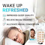 GSMULTIMART Anti-Snoring Nasal Strips & Dilator Starter Kit | Sleep Aid for Snoring Relief, Easy Breathing & Restful Sleep | Drug-Free Nose Strips & Nasal Openers (15 Uses, Multiple Sizes)